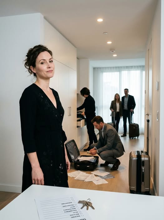 After my husband’s funeral, I returned home with my black dress still clinging to my skin. I opened the door… and found my mother-in-law and eight family members packing suitcases as if it were a hotel. “This house is ours now. Everything of Bradley’s too. You, get out,” they said, without even lowering their voices. I stood motionless for a second… and then I laughed. I laughed so hard they all went quiet. Because if they truly believed Bradley “left nothing,” it was because they never knew who he really was… nor what he signed before he died.