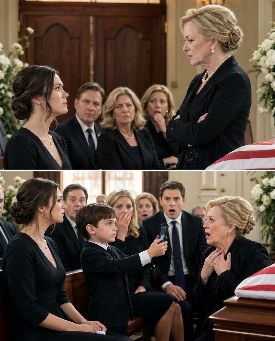 At my husband’s funeral, his mother fixed her gaze on me and said with chilling calm, “Better he’s gone now than forced to live with the embarrassment she brought him.”