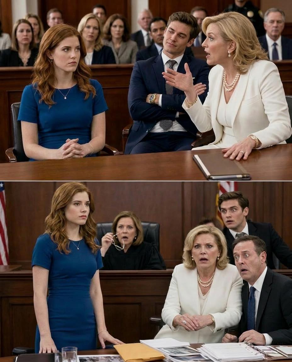 In court, my stepmother swore and said, “She can’t handle this. She needs a guardian.” I remained calm. The judge took off her glasses and said, “You really don’t know who she is?” Her lawyer turned pale. My stepmother was speechless…