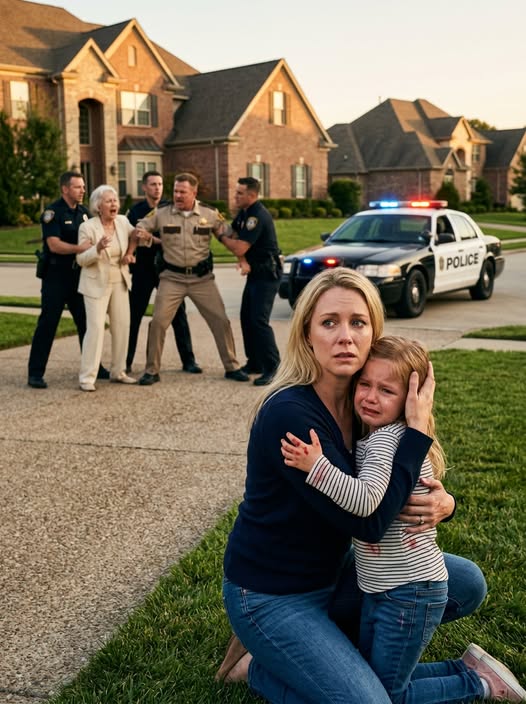 “Please, Mommy. Don’t make me go with Dad,” my seven-year-old whispered as her father’s black police SUV waited outside, honking like an order. My ex-husband, the Deputy Chief of Police, had already warned me: if I questioned the fingerprint-shaped bruise she got in his mother’s “therapy room,” he would have me arrested. They had the badge. The money. The connections. They thought I was just a frightened ex-wife with no way to fight back. But the next move I made brought their untouchable little empire crashing down…