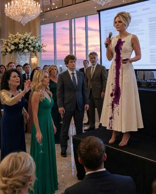 At my brother’s engagement, his fiancée poured vintage Cabernet down my thrift-store dress and laughed. His future mother-in-law dragged me to the vendor table like I was the help. My own brother watched… and turned his back… By 6:05, I had legally terminated their event. And that I was done being their silent ATM.