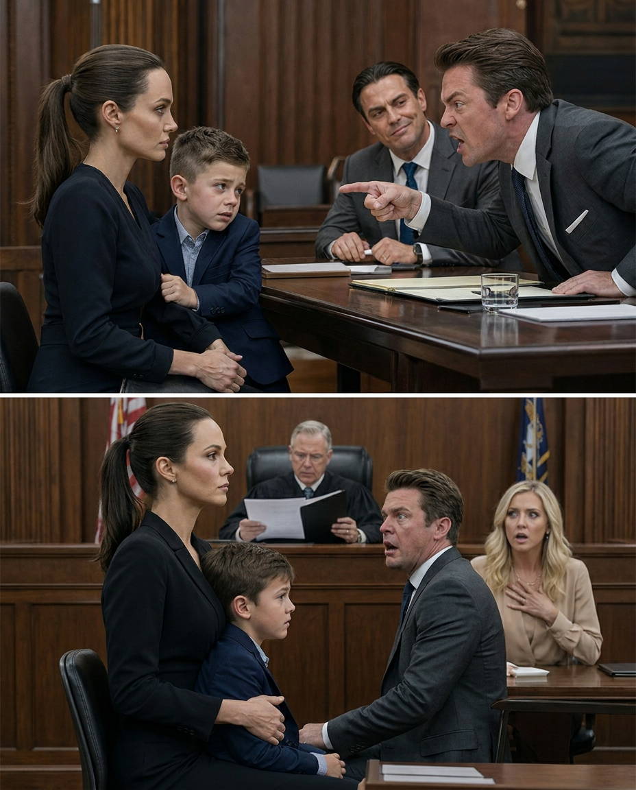 “Take your brat and go to hell,” my husband hissed at my 7-year-old during our 10 AM divorce hearing. “The ruling is finalized. He gets everything,” his lawyer smirked.