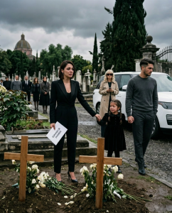 At my parents’ funeral, my husband coldly placed the divorce papers in my hand and said, “Sign them. You have no one left to protect you.” Then he took my daughter and disappeared with a wealthy woman. Four years later, when I had become a millionaire, a call came in… and my daughter whispered, “Mom…”