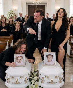 At my twins’ funeral, with their tiny coffins before me, my husband arrived beside his mistress and hissed, “God took them because He knew what kind of mother you were.”
