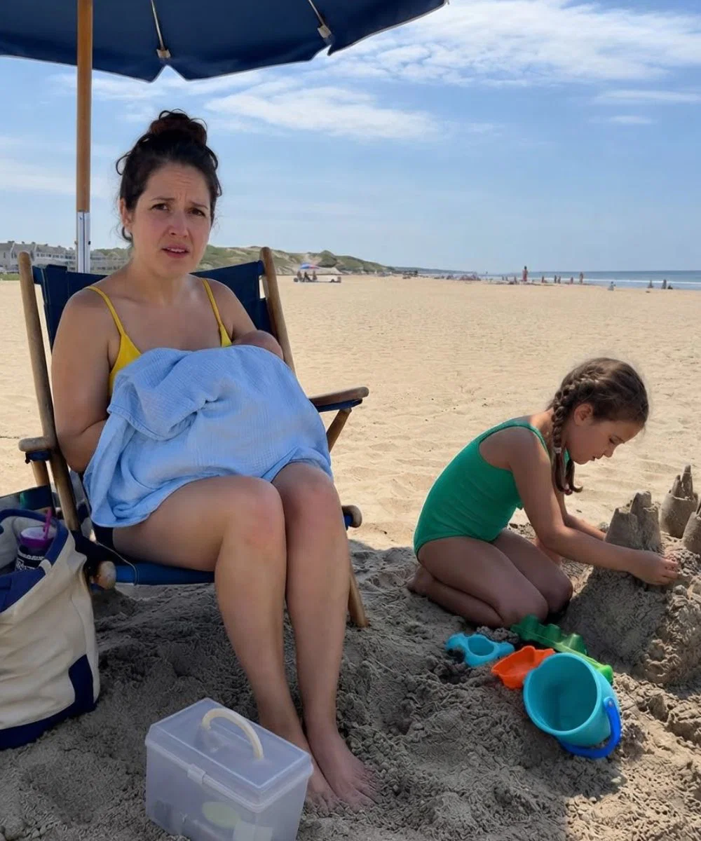 A Woman Started Filming Me for Br3astfeeding My Baby at the Beach – Then My 8-Year-Old Daughter Asked Her One Question That Left Everyone Speechless