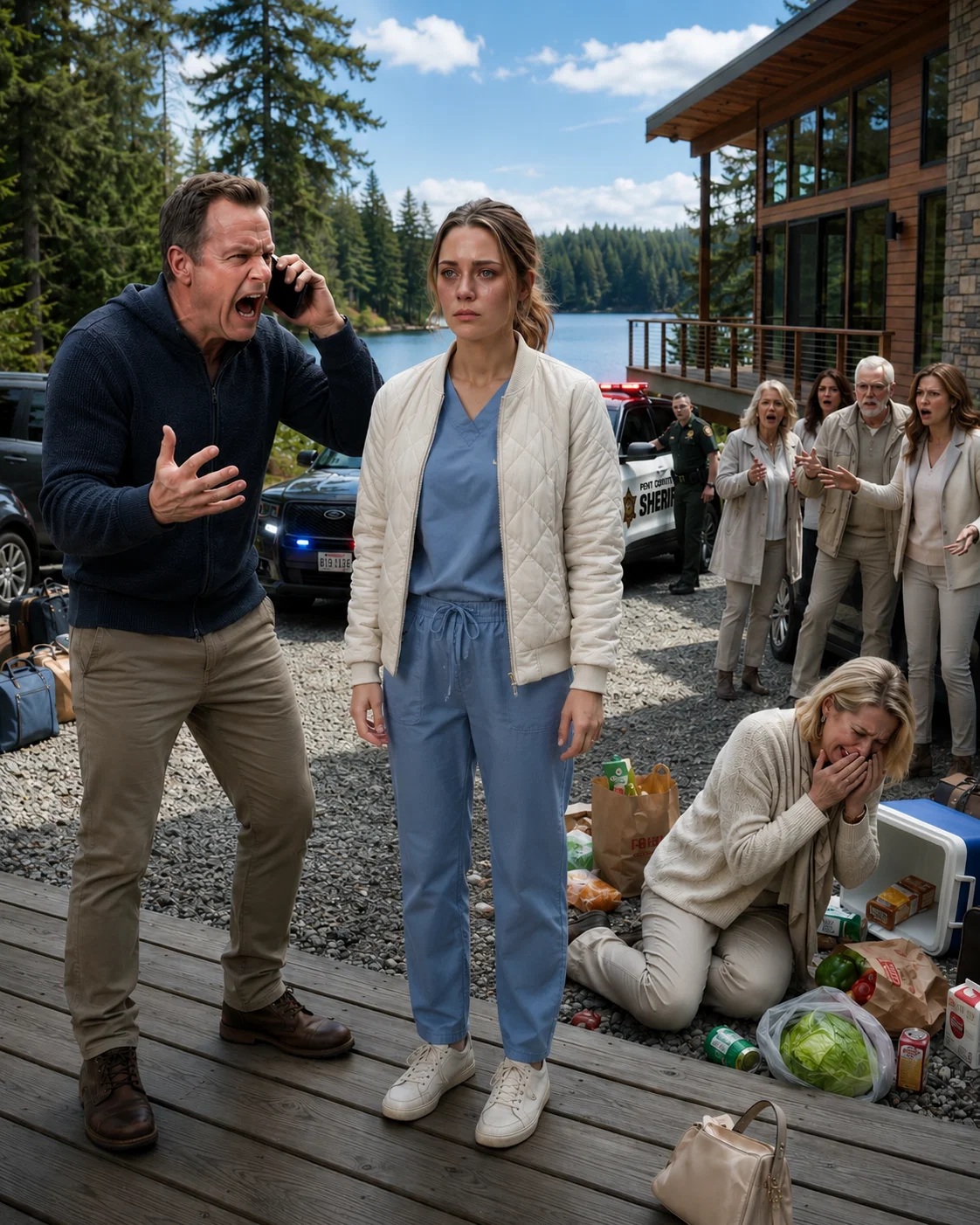 After a brutal night shift, I found out my parents had planned a weekend at my lake house with 20 guests, without asking me.