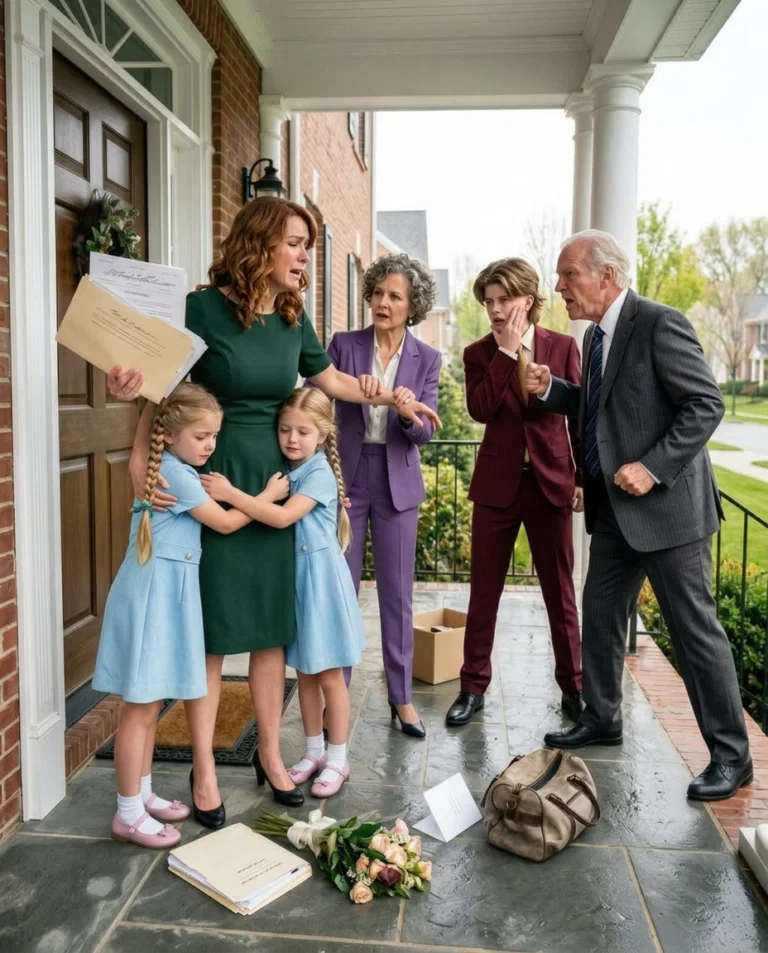 They dragged my children into the storm, called me a charity case, and said my husband’s house was never mine. But while they planned to sell it for millions, I was holding the secret proof that could send both his parents to prison.