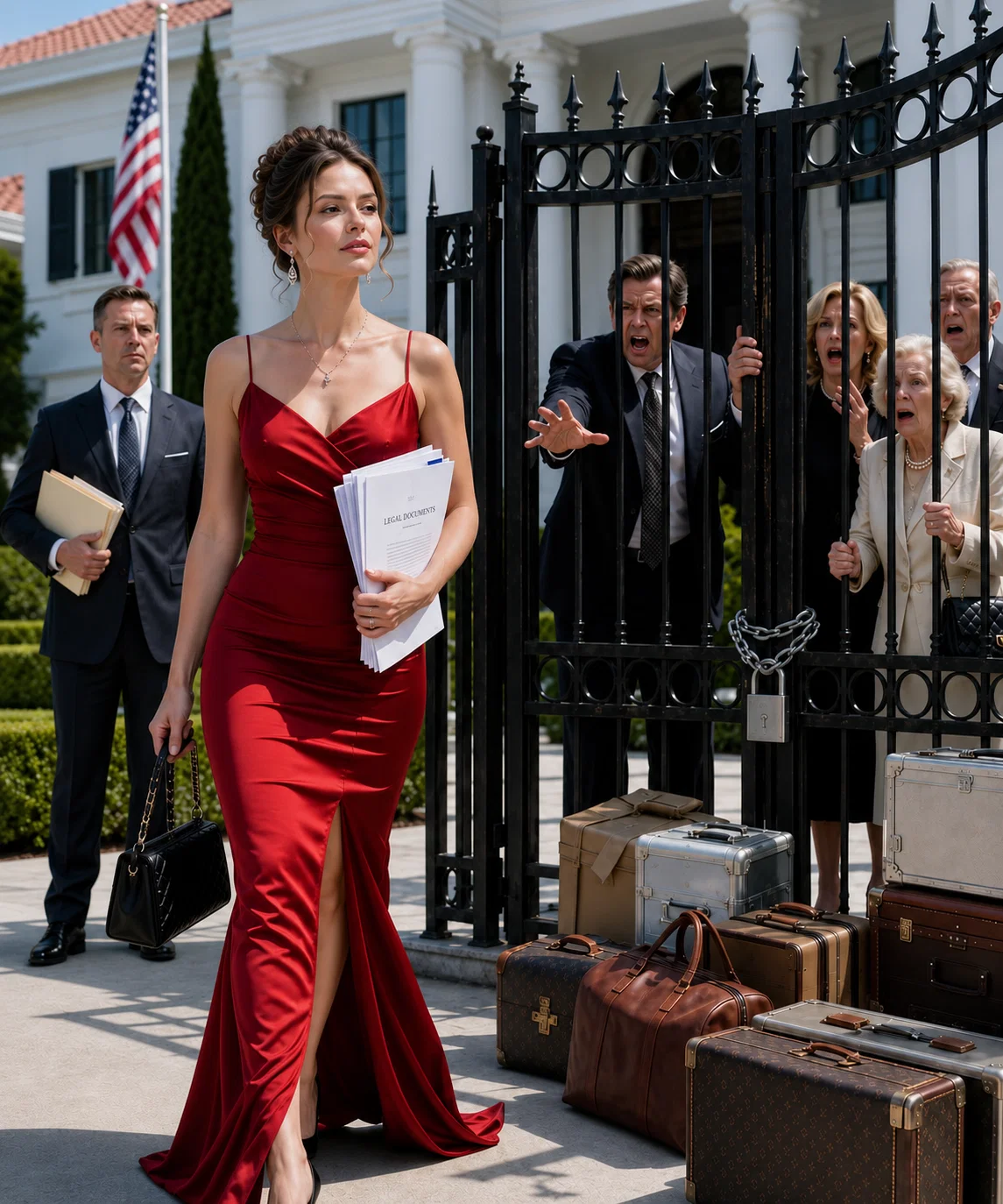 Minutes After The Divorce, My Ex’s Mother Arrived With Moving Trucks And Said, “Open The Gate, This House Is Ours Now”—But The Empty Mansion, The Locked Gate, And My Lawyer Wiped The Smile Off Her Face