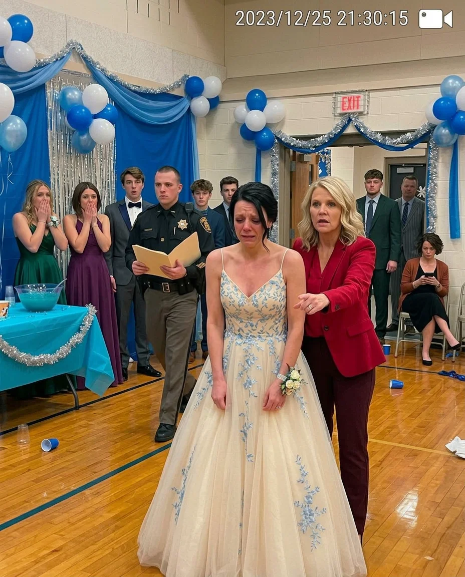 My Father Sewed My Prom Dress From My Late Mother’s Wedding Gown Until A Police Officer Silenced The Dance