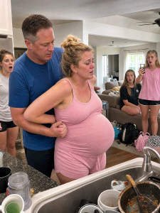 I came home after a twelve-hour shift expecting dinner, peace, and my pregnant wife’s smile. Instead, I found my family laughing in the living room while Emily stood barefoot in the kitchen, shaking over a sink full of their dirty dishes. She was eight months pregnant, starving, and terrified. When she collapsed in my arms, I finally realized the people I had been supporting were destroying the only family that truly loved me.